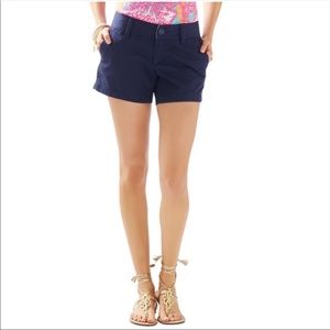 Lilly Pulitzer Navy Callahan shorts size 2